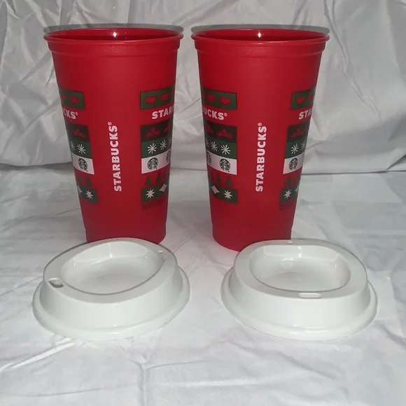 2 Starbucks reusable 16oz cups - Picture 2 of 2